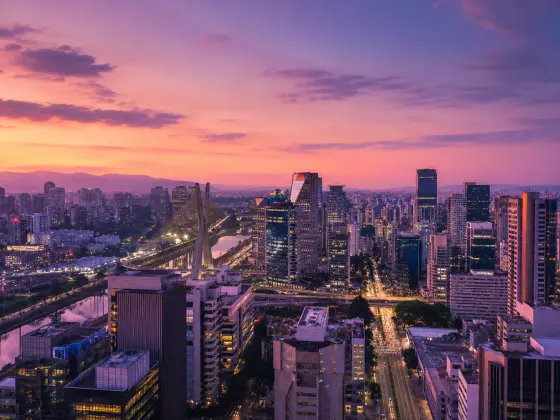 São Paulo skyline representing Senton VPN servers in Brazil